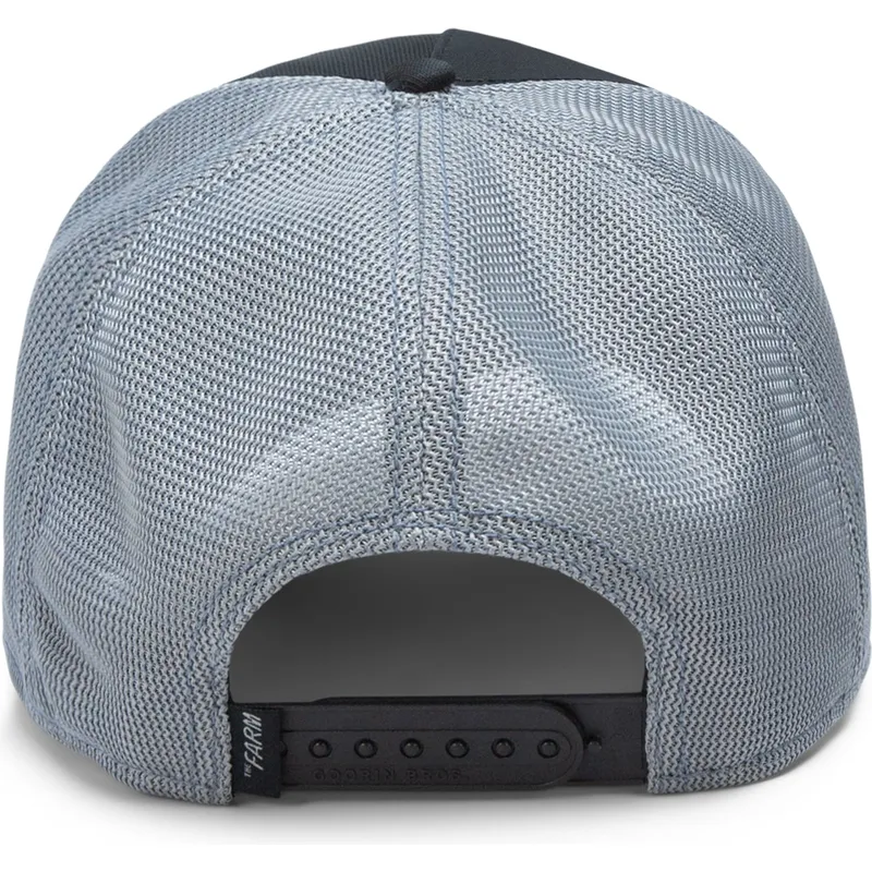 trucker-kasket-sort-og-ulvegra-gb2-lone-wolf-the-rocker-the-farm-fra-goorin-bros