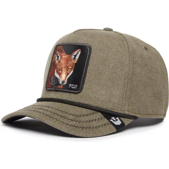 shapka-izvita-zelena-snapbek-foxy-duck-canvas-the-farm-ot-goorin-bros