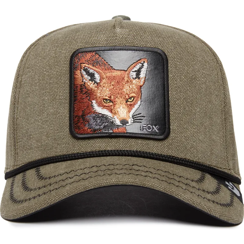 shapka-izvita-zelena-snapbek-foxy-duck-canvas-the-farm-ot-goorin-bros