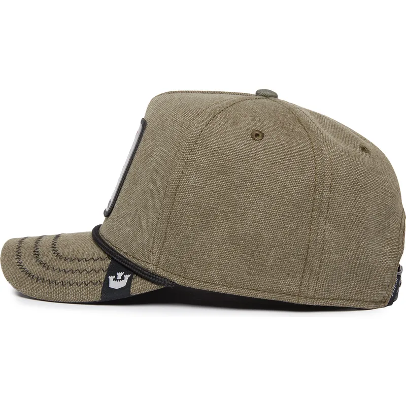 shapka-izvita-zelena-snapbek-foxy-duck-canvas-the-farm-ot-goorin-bros