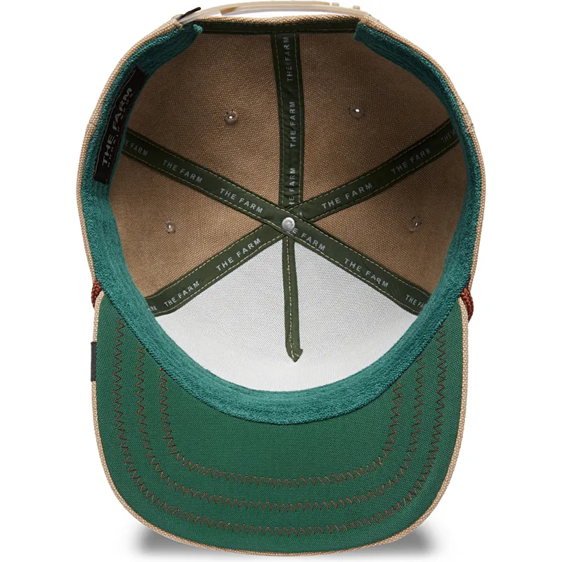 shapka-izvita-bezhov-snapbek-lucky-duck-canvas-the-farm-ot-goorin-bros
