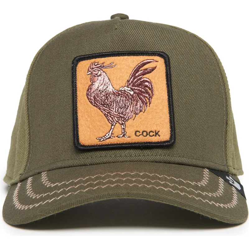 shapka-izvita-zelena-snapbek-cock-field-100-all-season-wool-the-farm-ot-goorin-bros