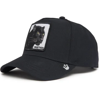 Gorra curva negra snapback pantera Black Panther Field 100 All Season Wool The Farm de Goorin Bros.