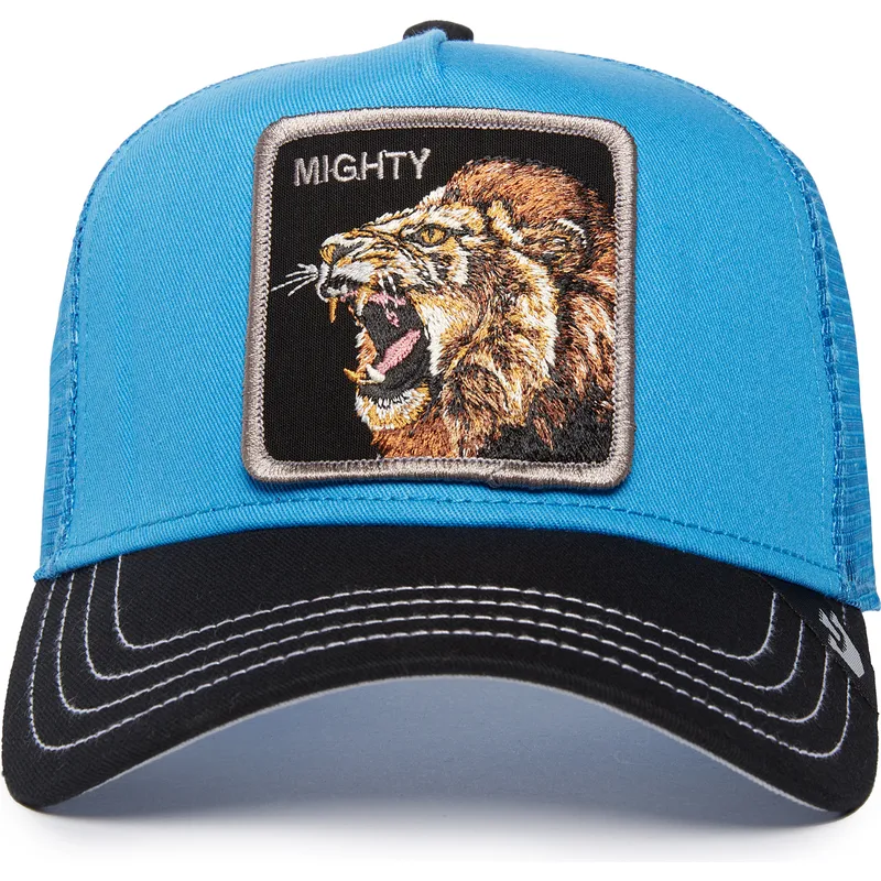 shapka-izvita-traker-sinya-snapbek-mighty-lion-fan-the-farm-ot-goorin-bros