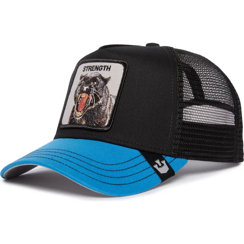 shapka-izvita-traker-cherna-snapbek-strength-panther-fan-the-farm-ot-goorin-bros
