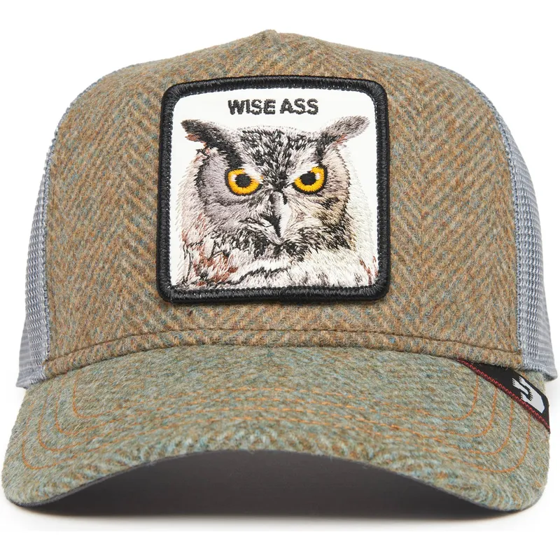 shapka-izvita-traker-mnogocveten-snapbek-wise-ass-moon-owl-uk-plaid-the-farm-ot-goorin-bros