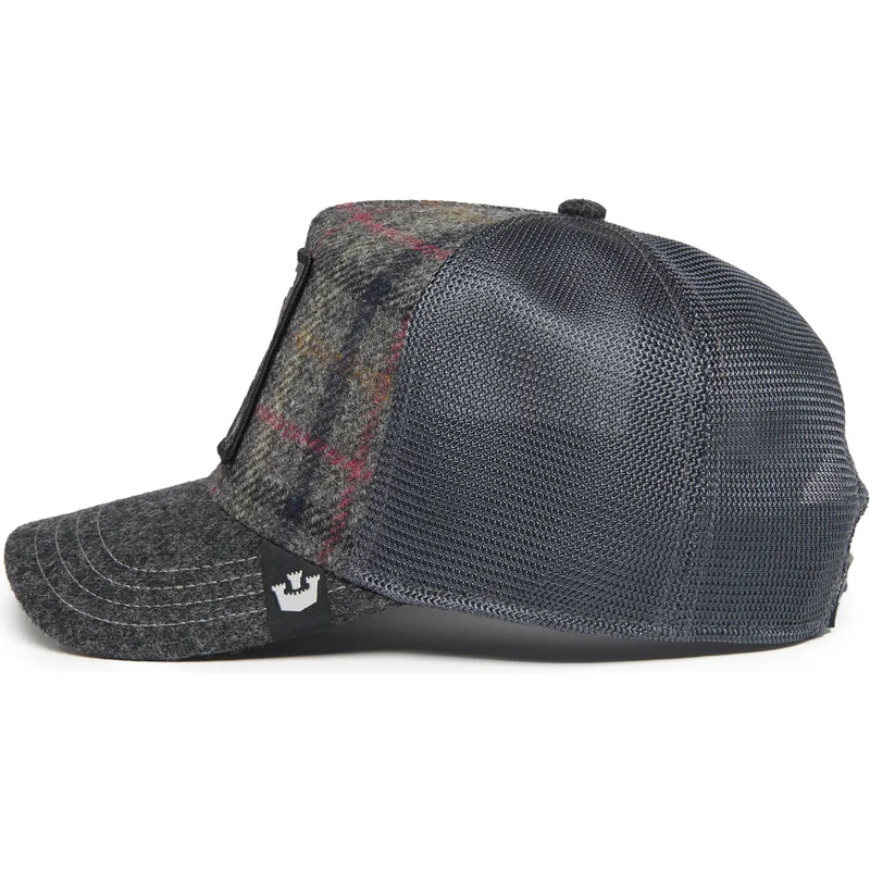 shapka-izvita-traker-siv-snapbek-moon-panther-uk-plaid-the-farm-ot-goorin-bros