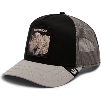 Casquette trucker noire rhinocéros Bulletproof Tri Tone...