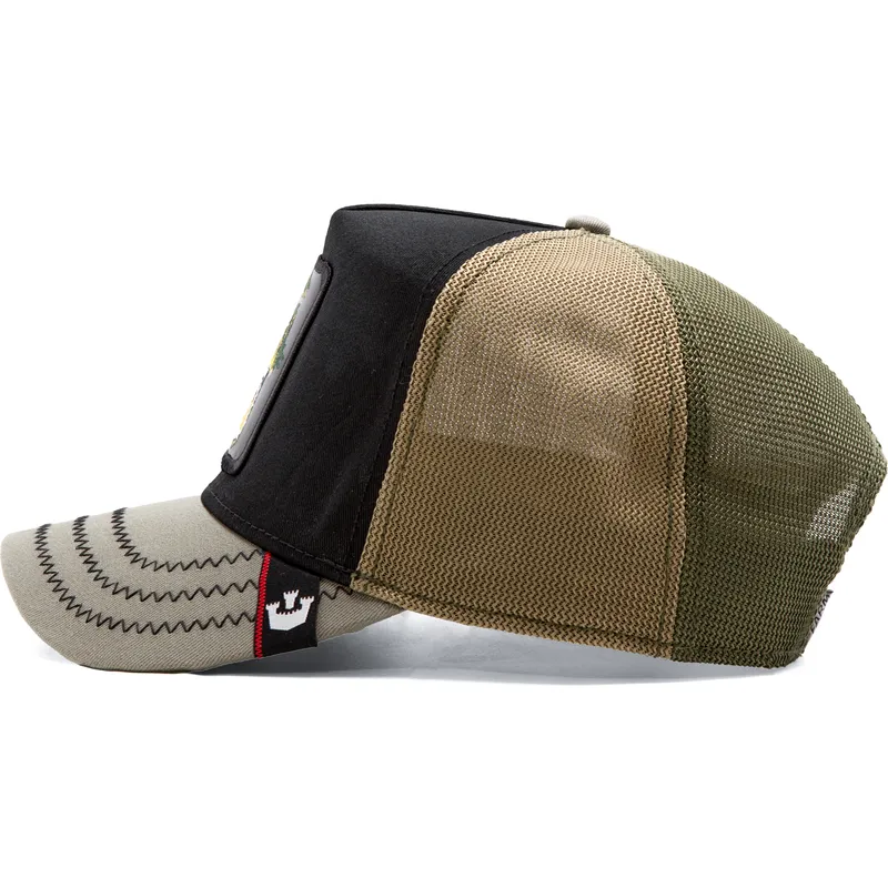 shapka-izvita-traker-zelena-snapbek-tri-tone-the-farm-ot-goorin-bros