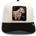 casquette-trucker-beige-et-noire-chien-pitbull-flex-the-suede-pitbull-the-farm-goorin-bros