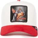 goorin-bros-the-farm-hvid-og-rod-trucker-cap-med-dobermann-beware-the-suede