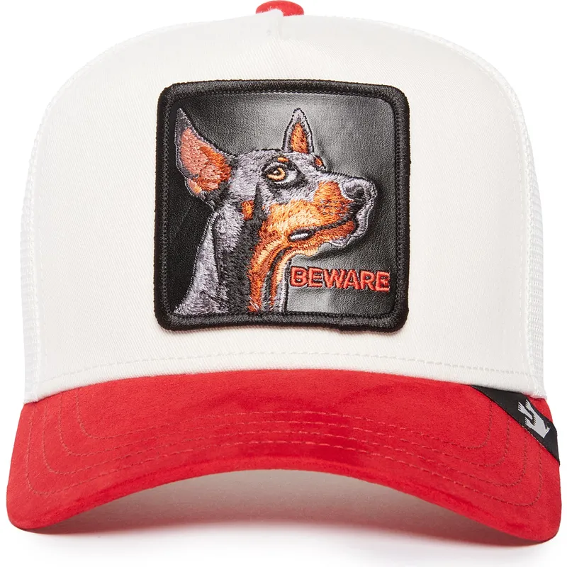 shapka-izvita-traker-chervena-snapbek-beware-the-suede-doberman-the-farm-ot-goorin-bros