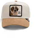 shapka-izvita-traker-bezhov-snapbek-top-dog-the-suede-st-bernard-the-farm-ot-goorin-bros