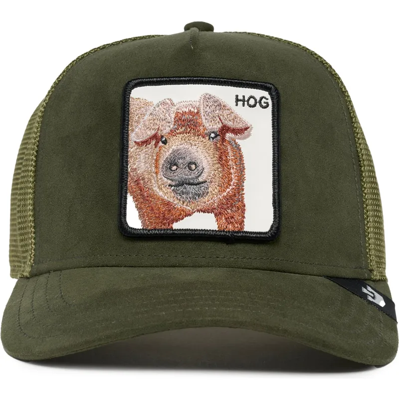 shapka-izvita-traker-zelena-snapbek-hog-the-suede-pig-the-farm-ot-goorin-bros