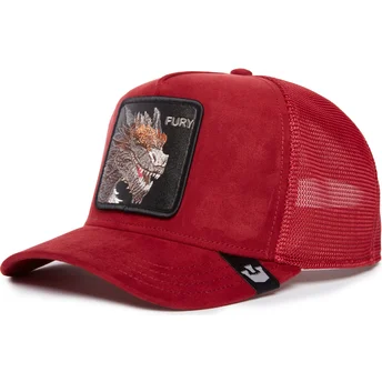 Casquette trucker rouge dragon Fury The Suede Dragon The...