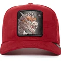 trucker-cap-rot-drache-fury-the-suede-dragon-the-farm-von-goorin-bros