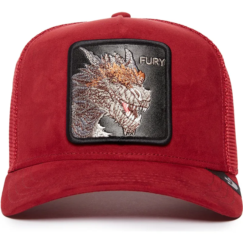 shapka-izvita-traker-chervena-snapbek-fury-the-suede-the-farm-ot-goorin-bros