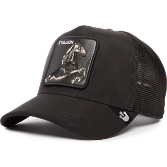 shapka-izvita-traker-cherna-snapbek-the-suede-stallion-blacked-out-the-farm-ot-goorin-bros