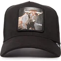 shapka-izvita-traker-cherna-snapbek-the-suede-bull-blacked-out-the-farm-ot-goorin-bros