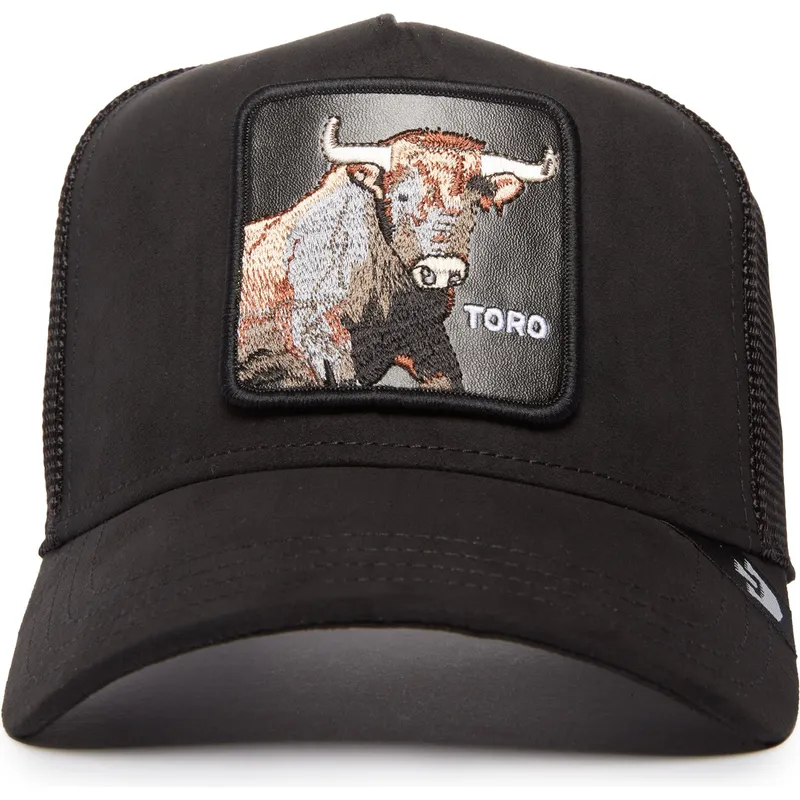 schwarze-trucker-kappe-stier-the-suede-bull-blacked-out-the-farm-von-goorin-bros
