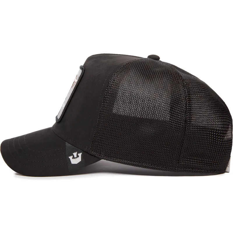 shapka-izvita-traker-cherna-snapbek-the-suede-bull-blacked-out-the-farm-ot-goorin-bros