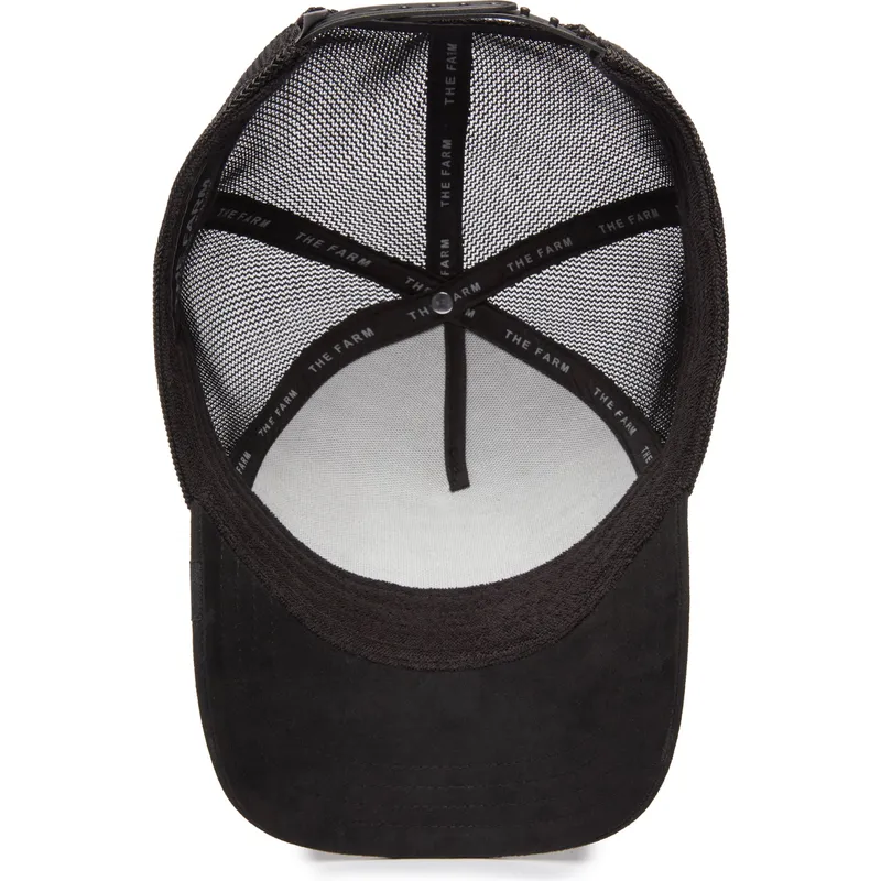 shapka-izvita-traker-cherna-snapbek-the-suede-bull-blacked-out-the-farm-ot-goorin-bros