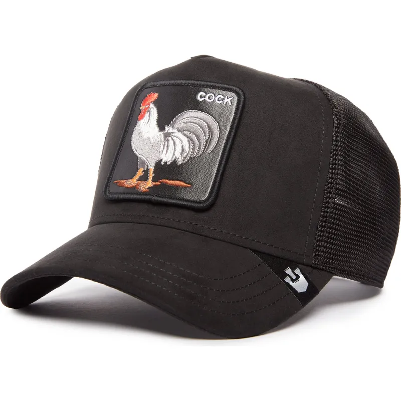 shapka-izvita-traker-cherna-snapbek-cock-the-suede-rooster-blacked-out-the-farm-ot-goorin-bros