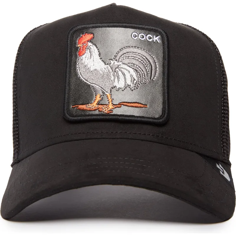 schwarze-trucker-kappe-hahn-cock-the-suede-rooster-blacked-out-the-farm-von-goorin-bros