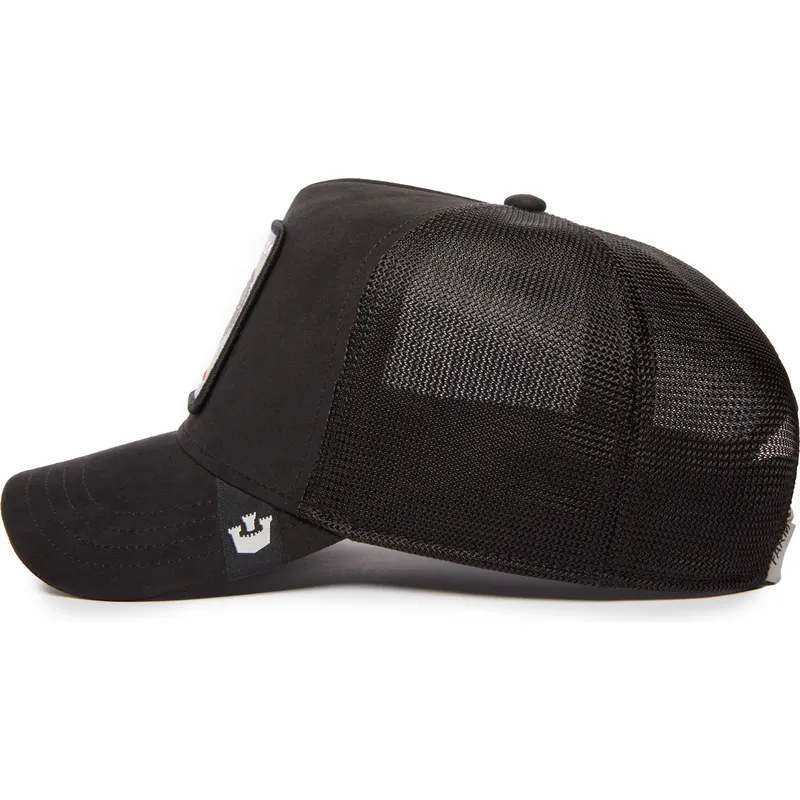 shapka-izvita-traker-cherna-snapbek-cock-the-suede-rooster-blacked-out-the-farm-ot-goorin-bros