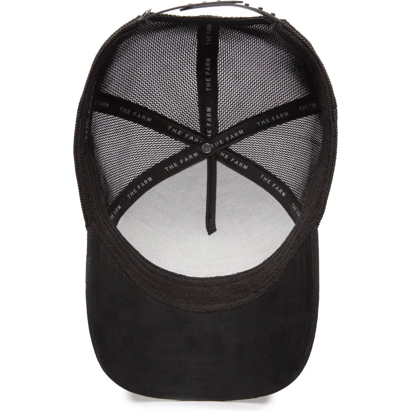 shapka-izvita-traker-cherna-snapbek-cock-the-suede-rooster-blacked-out-the-farm-ot-goorin-bros