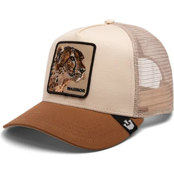 Goorin Bros. The Warrior Cheetah Big Cats The Farm Beige and Brown Trucker Hat