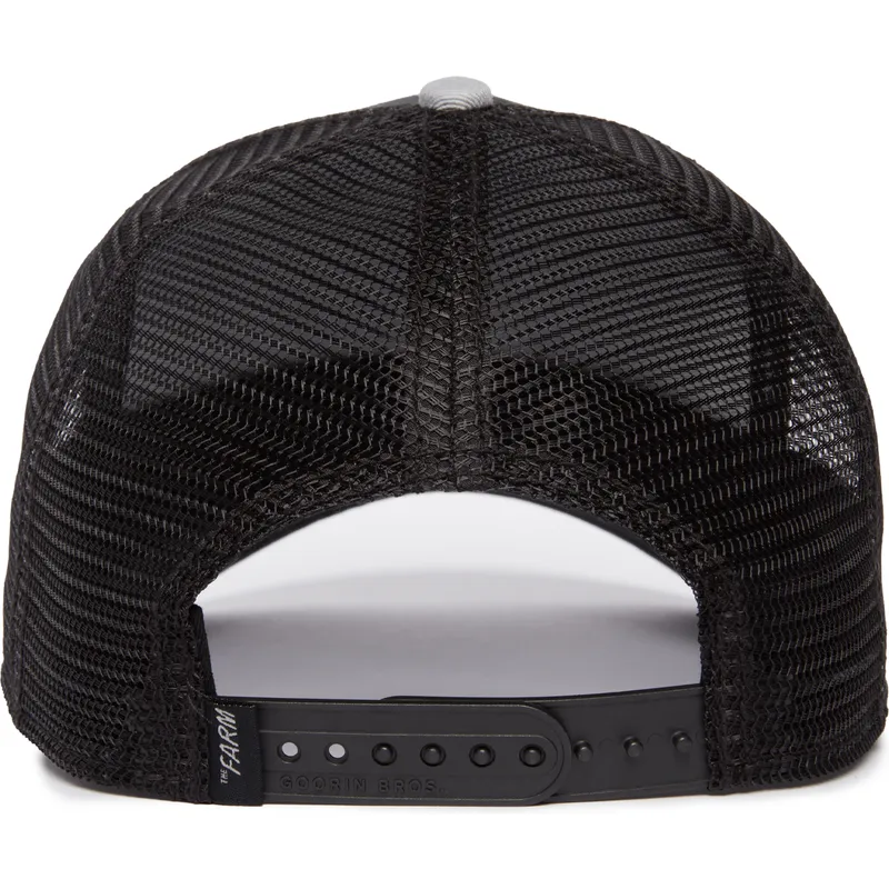 sort-og-gra-panter-trucker-kasket-the-black-panther-big-cats-the-farm-af-goorin-bros