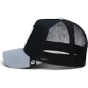 schwarze-und-graue-trucker-kappe-tiger-the-savage-tiger-big-cats-the-farm-von-goorin-bros