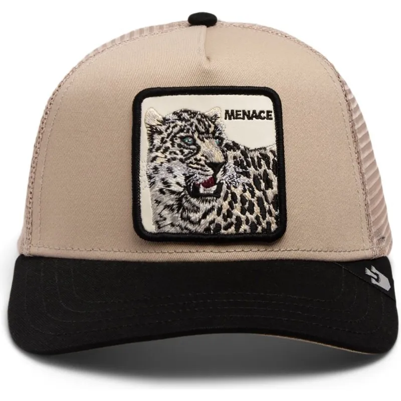 shapka-izvita-traker-bezhov-snapbek-menace-the-snow-leopard-big-cats-the-farm-ot-goorin-bros