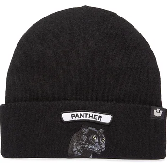 Bonnet noir panthère Soft Rock Panther Classic Knit The Farm Goorin Bros.