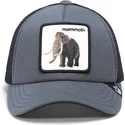 goorin-bros-kinder-trucker-kappe-grau-mammut-mammoth-fuzzy-trunk-extinct-the-farm