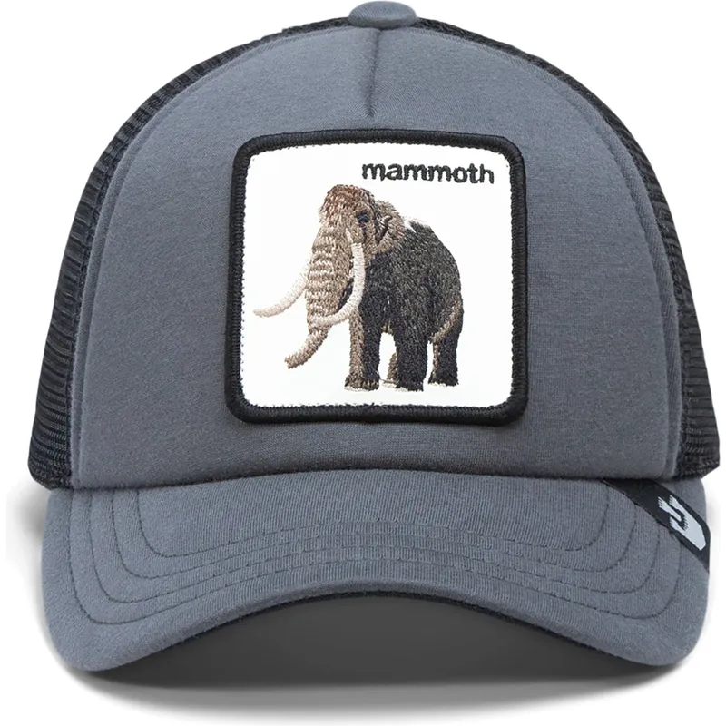 shapka-izvita-traker-siv-snapbek-za-deca-mammoth-fuzzy-trunk-extinct-the-farm-ot-goorin-bros