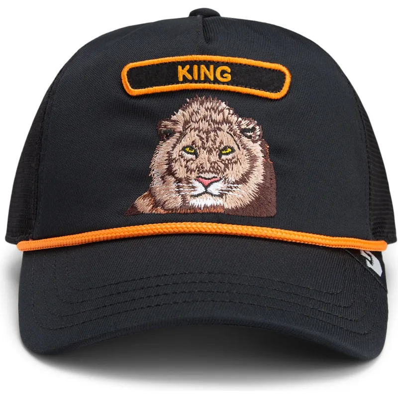 trucker-cap-schwarz-lowe-king-gb2-lion-the-rocker-the-farm-von-goorin-bros