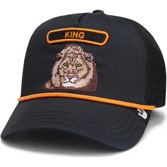 Шапка извита тракер черна снапбек King GB2 Lion The Rocker The Farm от Goorin Bros.
