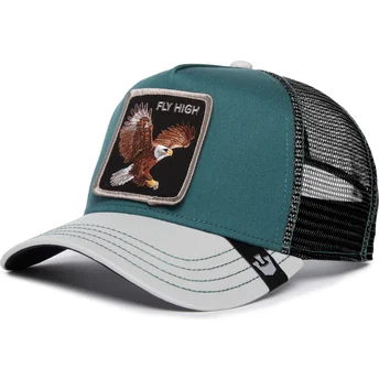 shapka-izvita-traker-zelena-snapbek-fly-high-eagle-fan-the-farm-ot-goorin-bros