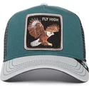 shapka-izvita-traker-zelena-snapbek-fly-high-eagle-fan-the-farm-ot-goorin-bros