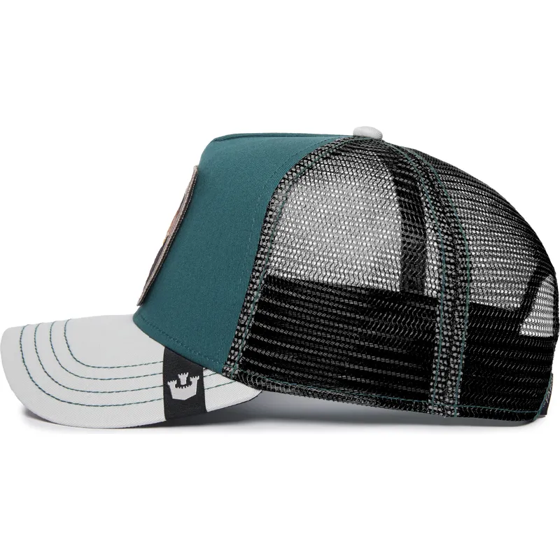 shapka-izvita-traker-zelena-snapbek-fly-high-eagle-fan-the-farm-ot-goorin-bros
