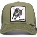 goorin-bros-bull-raging-road-rage-truckin-the-farm-green-trucker-hat