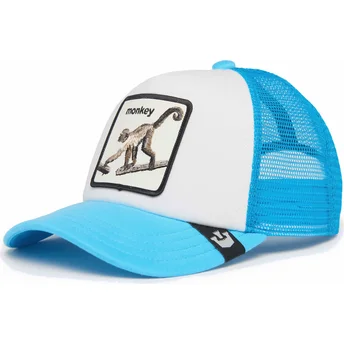 Casquette trucker bleue pour enfant singe Monkey Mo Bizness The Farm Goorin Bros.