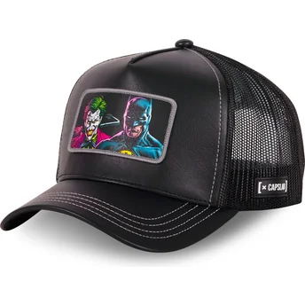 Capslab Batman and Joker RIV DC Comics Black Trucker Hat