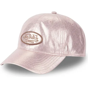 Casquette courbée rose ajustable PIN Von Dutch