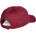 shapka-izvita-chervena-reguliruem-cotton-chino-classic-sport-ot-polo-ralph-lauren