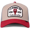 gorra-trucker-beige-gris-y-roja-la-bonne-vie-hft-de-djinns