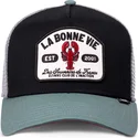 casquette-trucker-noire-grise-et-verte-la-bonne-vie-hft-djinns