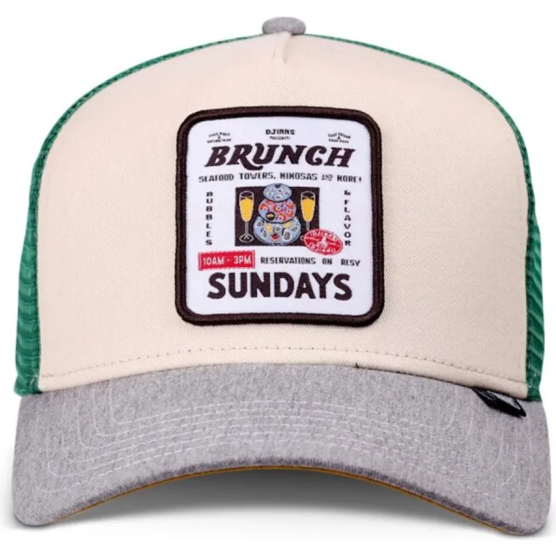 gorra-trucker-beige-gron-og-gra-sunday-brunch-hft-dnc-fra-djinns